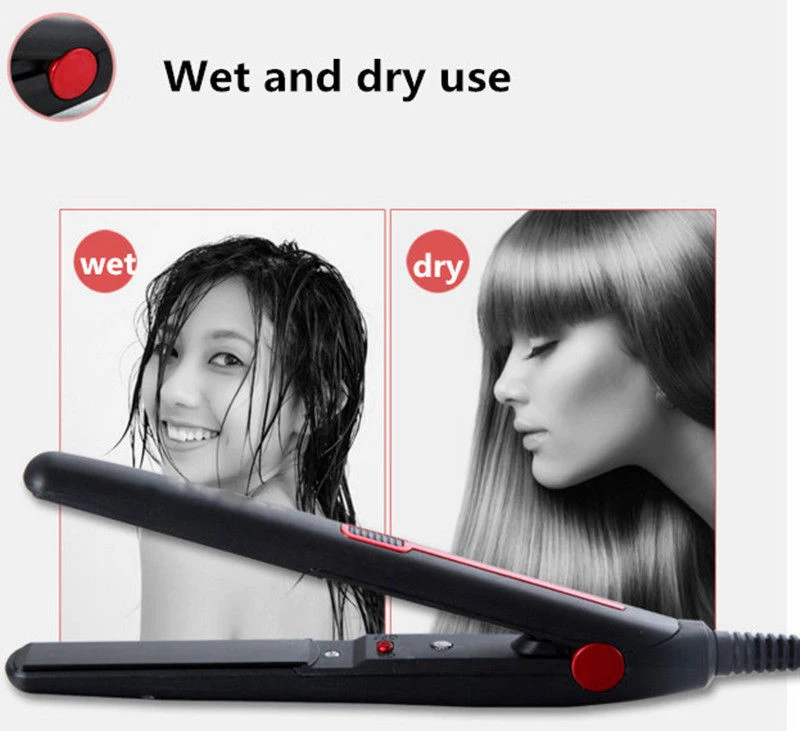 New Hair Straightener Iron Tourmaline Ceramic Straightening Curling Styling Tool | Красота и здоровье