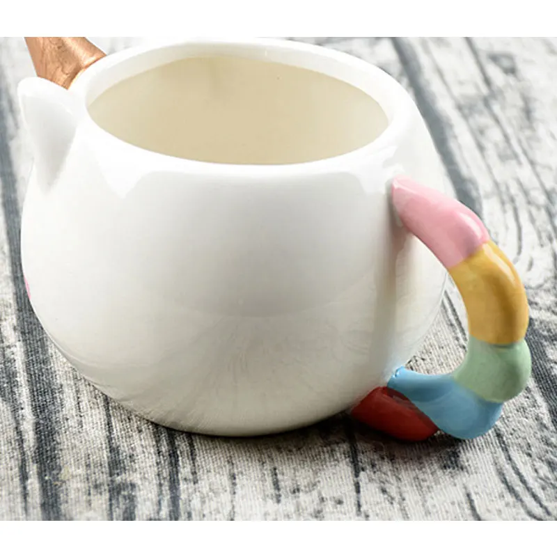 Transhome креативная 3D кружка в виде единорога керамическая для кофе молочная чашка