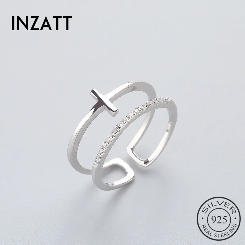 INZATT Trendy Cross Zircon Ring High Quality 925 Sterling Silver Bague Femme Rose Gold Color Fashion Jewelry For Women Party
INZATT Trendy Cross Zircon Ring High Quality 925 Sterling Silver Bague Femme Rose Gold Color Fashion Jewelry For Women Party