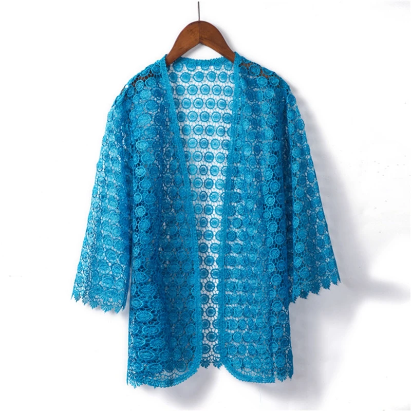 B women Lace shawl cardigan jacket sun protection clothing women paragraph jacket hollow Thin Crochet jacket
B women Lace shawl cardigan jacket sun protection clothing women paragraph jacket hollow Thin Crochet jacket