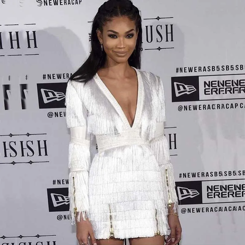 wholesale 2020 summer Newest Women dress Long sleeve tassel V-neck luxurious Sexy Celebrity Cocktail party bandage dress
wholesale 2020 summer Newest Women dress Long sleeve tassel V-neck luxurious Sexy Celebrity Cocktail party bandage dress