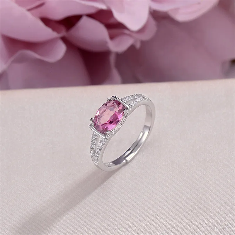Fine Jewelry Sterling Silver Rings For Women Natural Gemstone 8*6mm Pink Topaz Oval Adjustable Ring White Gold Plated R-TO018
Fine Jewelry Sterling Silver Rings For Women Natural Gemstone 8*6mm Pink Topaz Oval Adjustable Ring White Gold Plated R-TO018