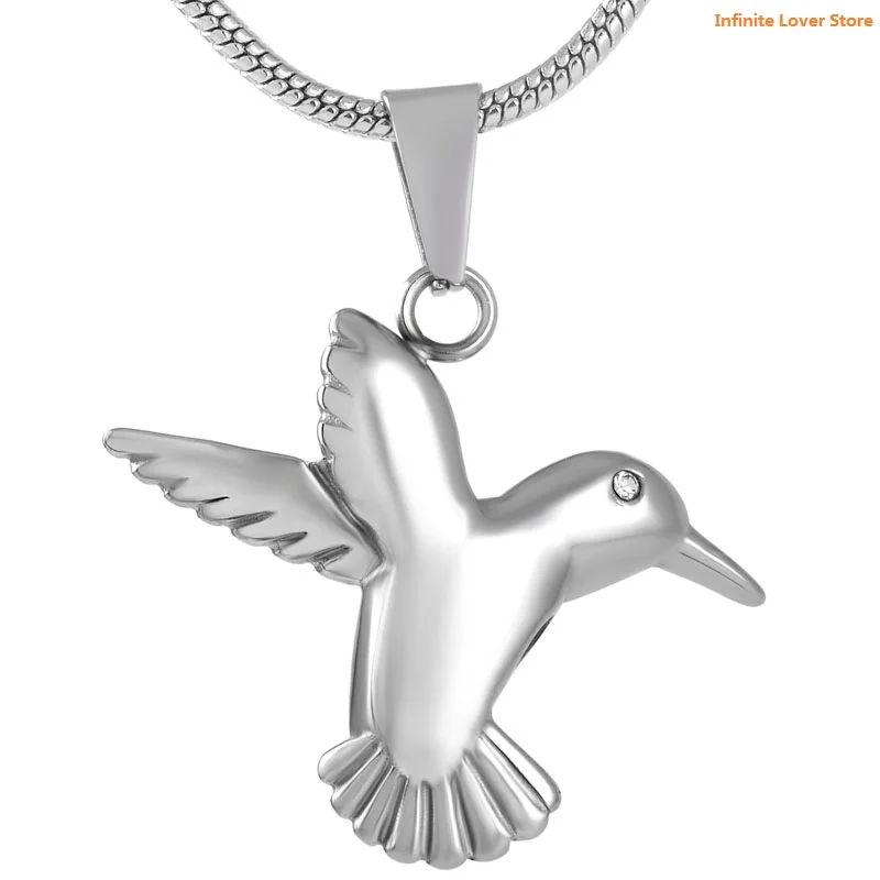 IJD8713 Stainless Steel Wholesale Bird Fly From Heaven Urn Cremation Pendant Ash Holder Memorial Necklace for Pet Keepsake
IJD8713 Stainless Steel Wholesale Bird Fly From Heaven Urn Cremation Pendant Ash Holder Memorial Necklace for Pet Keepsake