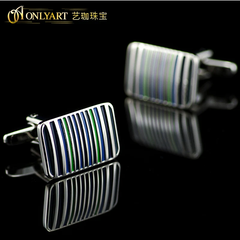 striped enamel rectangle men cuff links for Men's Birthday gift wedding jewelry Shirt Button Accessories
striped enamel rectangle men cuff links for Men's Birthday gift wedding jewelry Shirt Button Accessories