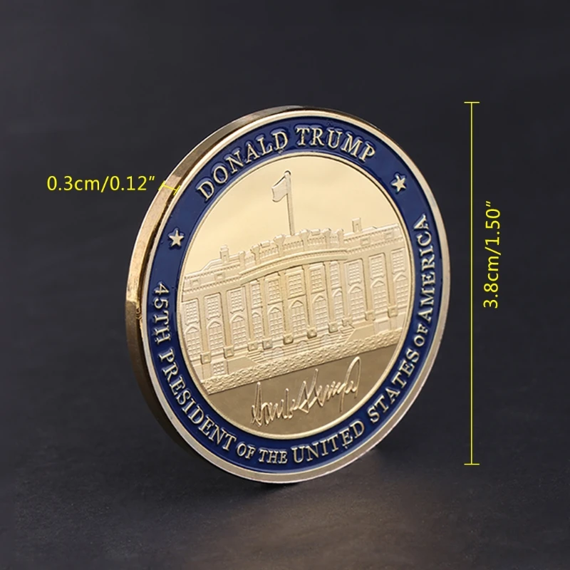 Commemorative Coin US 45th President DOnald Trump Collection Arts Gifts Souvenir