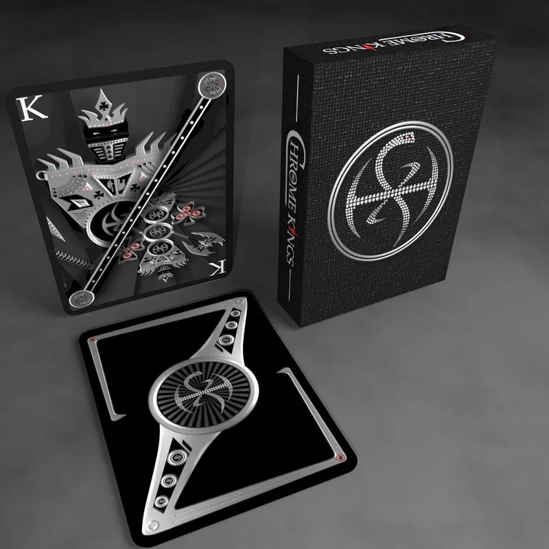 Chrome Kings Limited Edition Playing Cards (Artist Edition) by De'vo vom Schatte Magic Deck Poker Magic Tricks
Chrome Kings Limited Edition Playing Cards (Artist Edition) by De'vo vom Schatte Magic Deck Poker Magic Tricks
