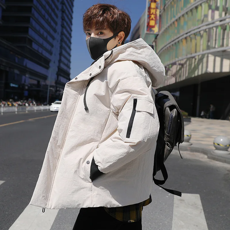 New 2018 winter down coats men brief style hooded young students bread served white duck down jacket male cold protective coat
New 2018 winter down coats men brief style hooded young students bread served white duck down jacket male cold protective coat
