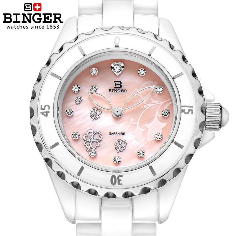 Switzerland Binger Space ceramic wristwatches fashion quartz Women's watches Round rhinestone clock Water Resistant BG-0412
Switzerland Binger Space ceramic wristwatches fashion quartz Women's watches Round rhinestone clock Water Resistant BG-0412