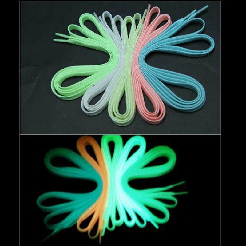 1pair 120cm Fashion Sport Luminous Toys Accessories Shoelace Glow In The Dark Improve Manipulative Ability Gift For Children | Игрушки и