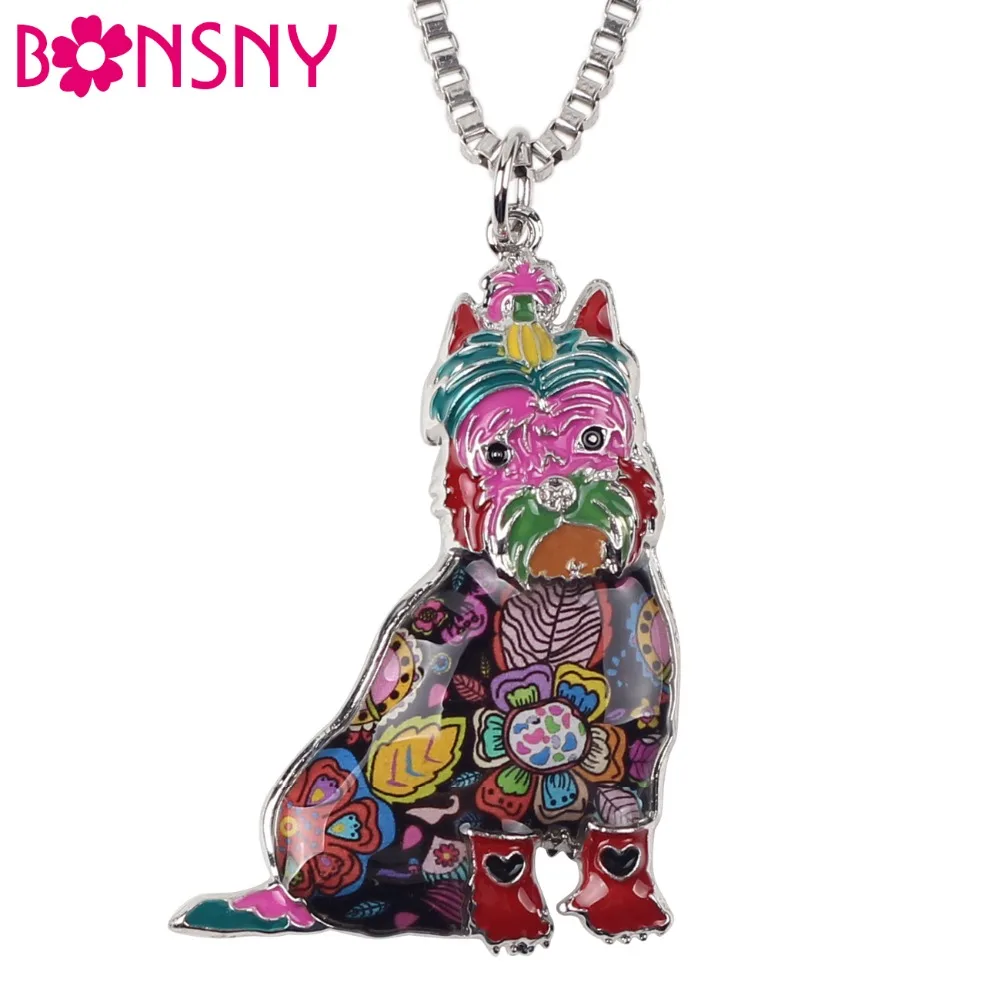 Bonsny Enamel Alloy Schnauzer Dog Necklace Pendant Chain Collar Elegant Animal Jewelry For Women Girls Pet Lovers Gift Party New
Bonsny Enamel Alloy Schnauzer Dog Necklace Pendant Chain Collar Elegant Animal Jewelry For Women Girls Pet Lovers Gift Party New