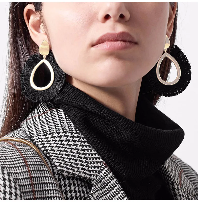 Lacoogh Bohemian Big Tassel Drop Earrings For Women Lady Female Fringe Handmade Statement Jewelry Big Statement Dangle Earring
Lacoogh Bohemian Big Tassel Drop Earrings For Women Lady Female Fringe Handmade Statement Jewelry Big Statement Dangle Earring