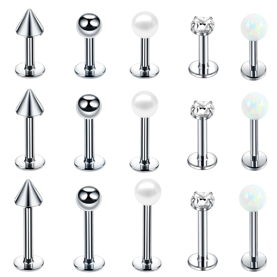 1Piece Surgical Steel Labret Stud Opal Lip Piercing CZ Gem Ear CartilageTragus Helix Ring Basic Fashion Charming Jewelry
1Piece Surgical Steel Labret Stud Opal Lip Piercing CZ Gem Ear CartilageTragus Helix Ring Basic Fashion Charming Jewelry