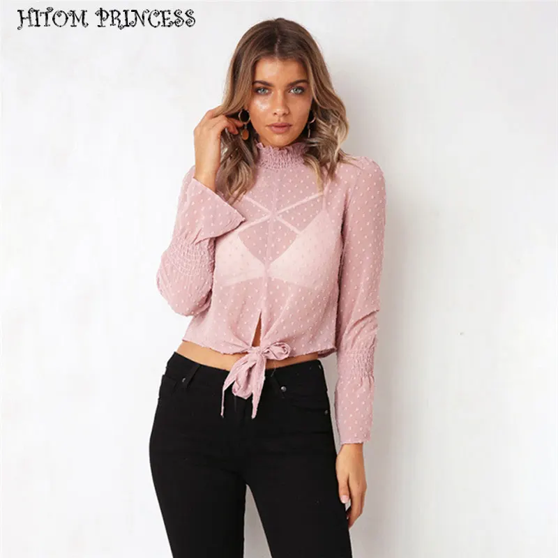 HITOM PRINCESS 2018 Elegant Print Women Chiffon Blouse and Shirts Long Sleeve Crop Top Female Perspective Turtleneck Sexy Blusas
HITOM PRINCESS 2018 Elegant Print Women Chiffon Blouse and Shirts Long Sleeve Crop Top Female Perspective Turtleneck Sexy Blusas