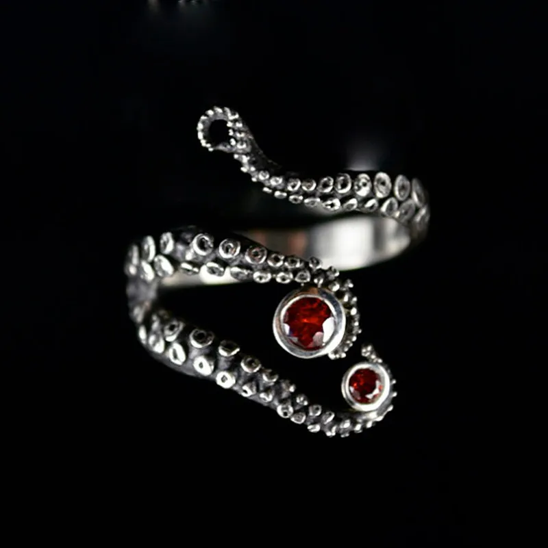 Tentacle Ring Band Octopus Ring Seductive Tentacle Ring in ancient Plating red Rhinestone by Octopus adjustable size
Tentacle Ring Band Octopus Ring Seductive Tentacle Ring in ancient Plating red Rhinestone by Octopus adjustable size