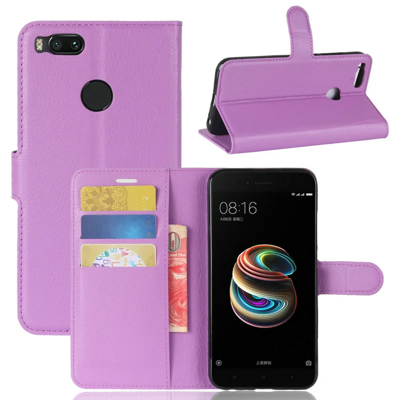 Кожаный чехол-книжка с кошельком для Xiaomi Mi A2 6X Mi6X кожаный чехол A1 5X Mi5X 4 Гб 64 ГБ