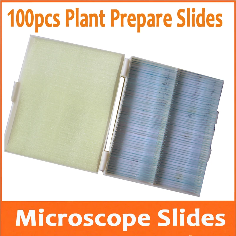 100pcs per Box Plant Optical Glass Lab Biological Microscope Specimen Bio-microscope Slides for Student Educational School
100pcs per Box Plant Optical Glass Lab Biological Microscope Specimen Bio-microscope Slides for Student Educational School