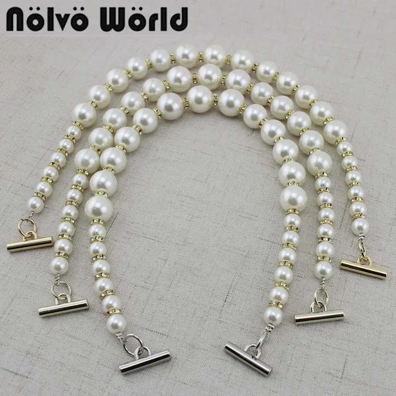 2-10 pieces,46cm Varied Beading Ornamental Pearls Chain With 4 Kinds Small Hooks For Women Purse Bags Top Handle
2-10 pieces,46cm Varied Beading Ornamental Pearls Chain With 4 Kinds Small Hooks For Women Purse Bags Top Handle