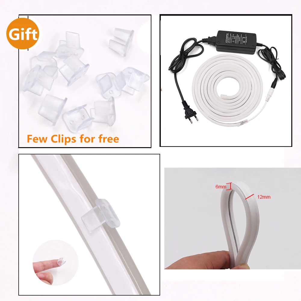 DC 12V LED Neon Light Lamp Waterproof SMD 2835 120LEDs/m Neon Sign Ribbon Tape Flexible LED Light Strip 0.5m 1m 2m 3m 4m 5m
DC 12V LED Neon Light Lamp Waterproof SMD 2835 120LEDs/m Neon Sign Ribbon Tape Flexible LED Light Strip 0.5m 1m 2m 3m 4m 5m