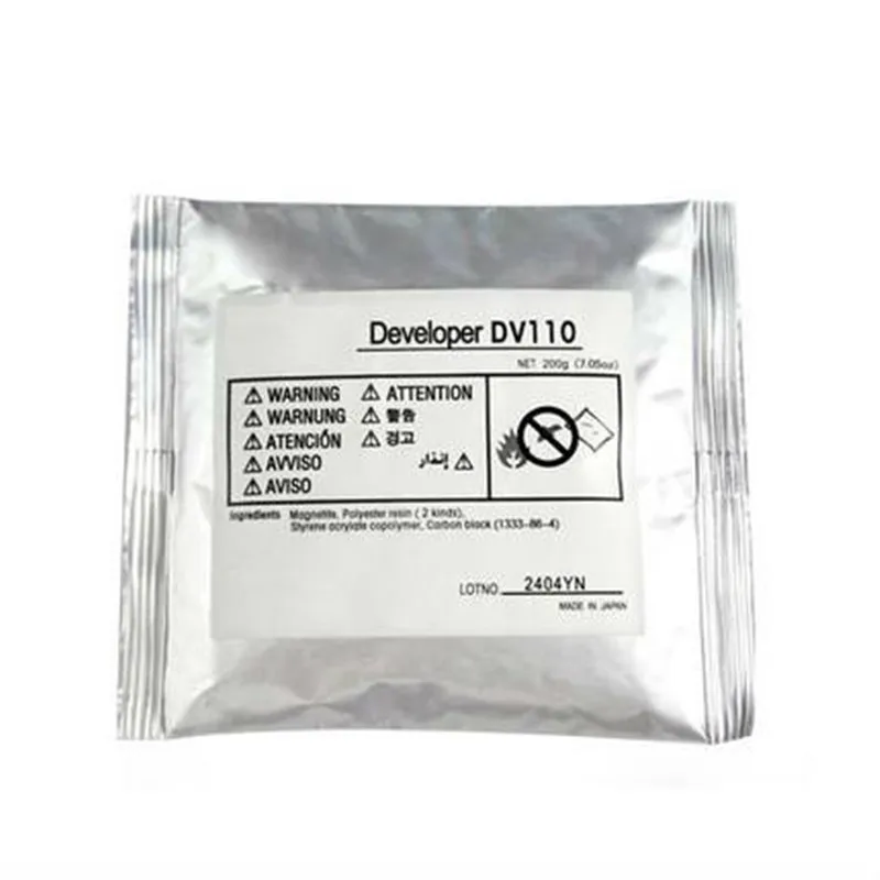 Новый совместимый разработчик DV110 для Konica Minolta bizhub 162 180 210 di152 di183 di250 di3510 7118 г/пакет черный железный порошок
Новый совместимый разработчик DV110 для Konica Minolta bizhub 162 180 210 di152 di183 di250 di3510 7118 г/пакет черный железный порошок