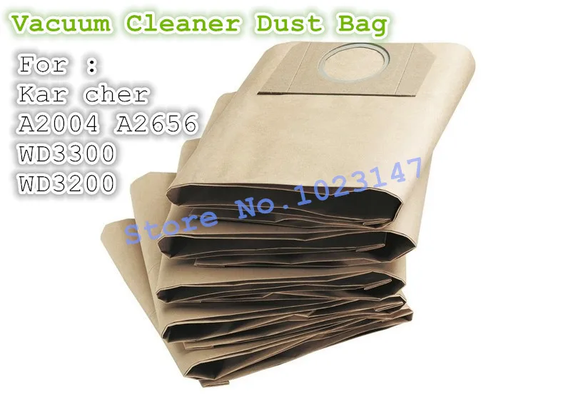 5 pieces Vacuum Cleaner Bags Dust Filter Bag For Karcher A2204 A2656 SE4001 WD3200 WD3300 Vacuum Cleaner Parts Accessories 
5 pieces Vacuum Cleaner Bags Dust Filter Bag For Karcher A2204 A2656 SE4001 WD3200 WD3300 Vacuum Cleaner Parts Accessories