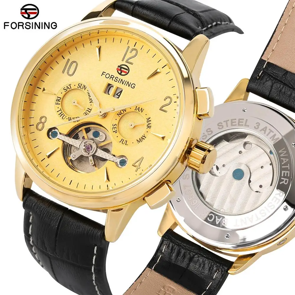 Luxury Tourbillon Automatic Mechanical Mens Watches Casual Gold Dial Watch for Teenagers Business Watch Mechanical for Man
Luxury Tourbillon Automatic Mechanical Mens Watches Casual Gold Dial Watch for Teenagers Business Watch Mechanical for Man