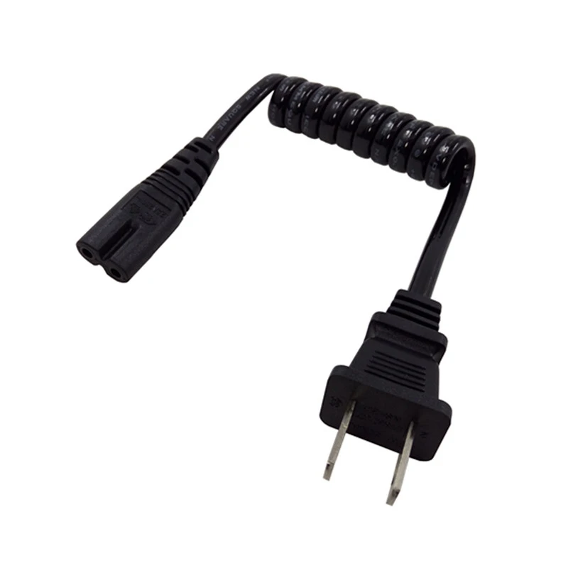 JP US NEMA 1 15P 2 контактный штекер к IEC320 C7 IEC 320 женский короткий портативный шнур