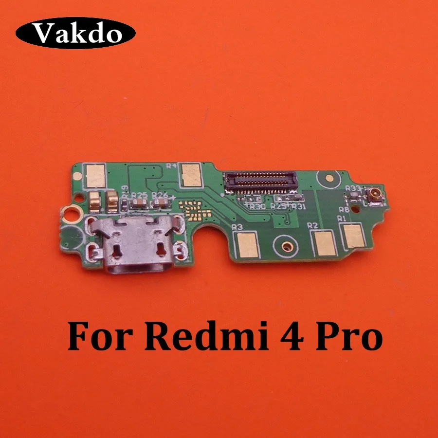 Фото Зарядное устройство Micro USB с гибким кабелем модуль платы для Xiaomi Redmi 4 Pro запасные