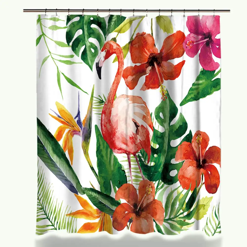 Tropical Flamingo Pattern Shower Curtain Waterproof Polyester Fabric Curtain for The Bathroom Accessories Home Decor
Tropical Flamingo Pattern Shower Curtain Waterproof Polyester Fabric Curtain for The Bathroom Accessories Home Decor