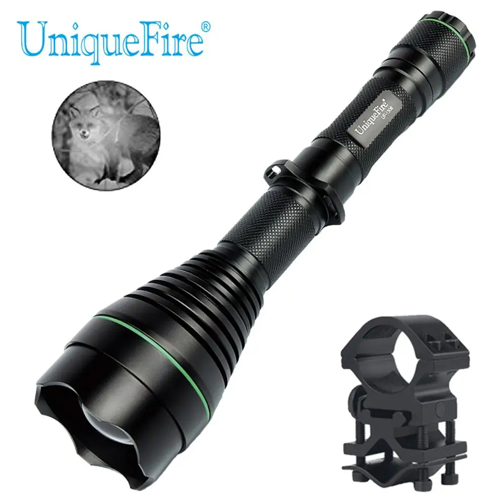 UniqueFire 1508 T50 940nm IR Waterproof LED Flashlight Zoom Focus 3 Modes Night Vision Torch with 1'' Scope Mount For Hunting
UniqueFire 1508 T50 940nm IR Waterproof LED Flashlight Zoom Focus 3 Modes Night Vision Torch with 1'' Scope Mount For Hunting