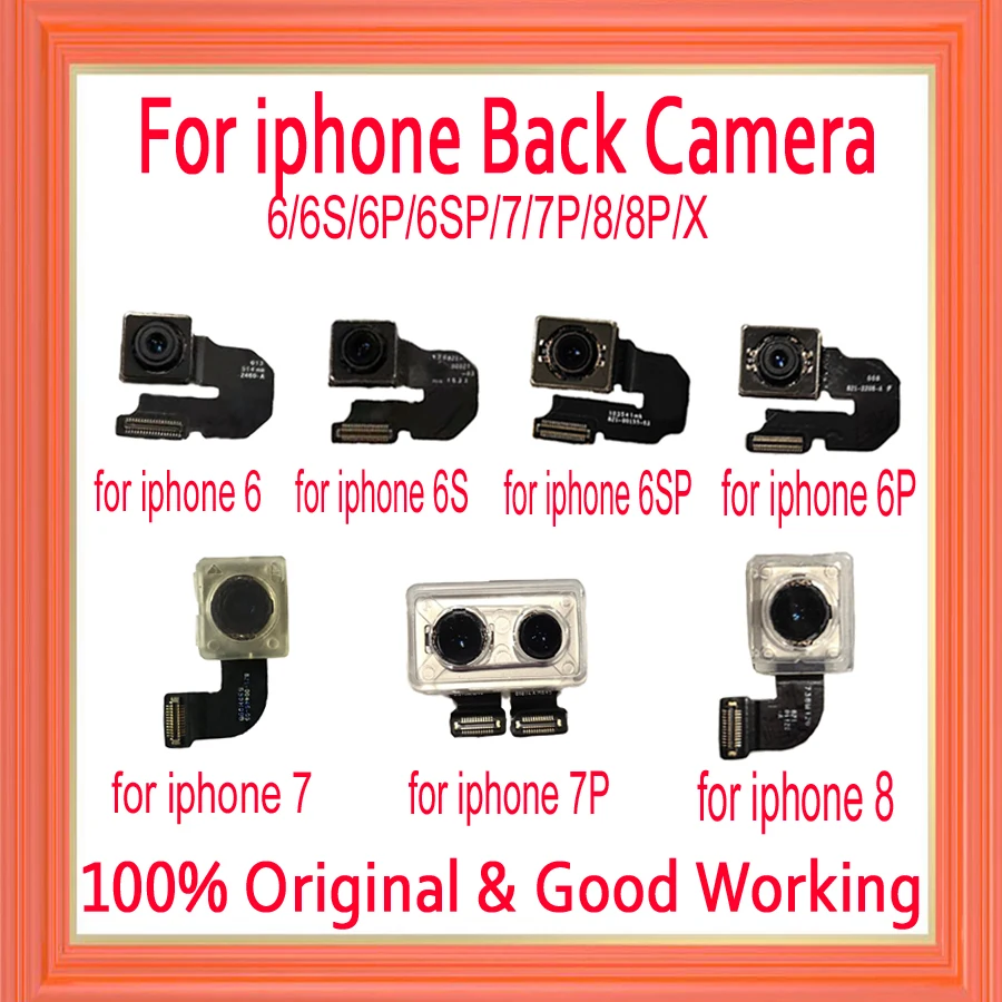 100% Original Back Rear Camera With Flash Module Sensor Flex Cable For iPhone 6 6 Plus 6S 6S Plus 7 7 Plus 8 8Plus X XR XS XSMAX
100% Original Back Rear Camera With Flash Module Sensor Flex Cable For iPhone 6 6 Plus 6S 6S Plus 7 7 Plus 8 8Plus X XR XS XSMAX