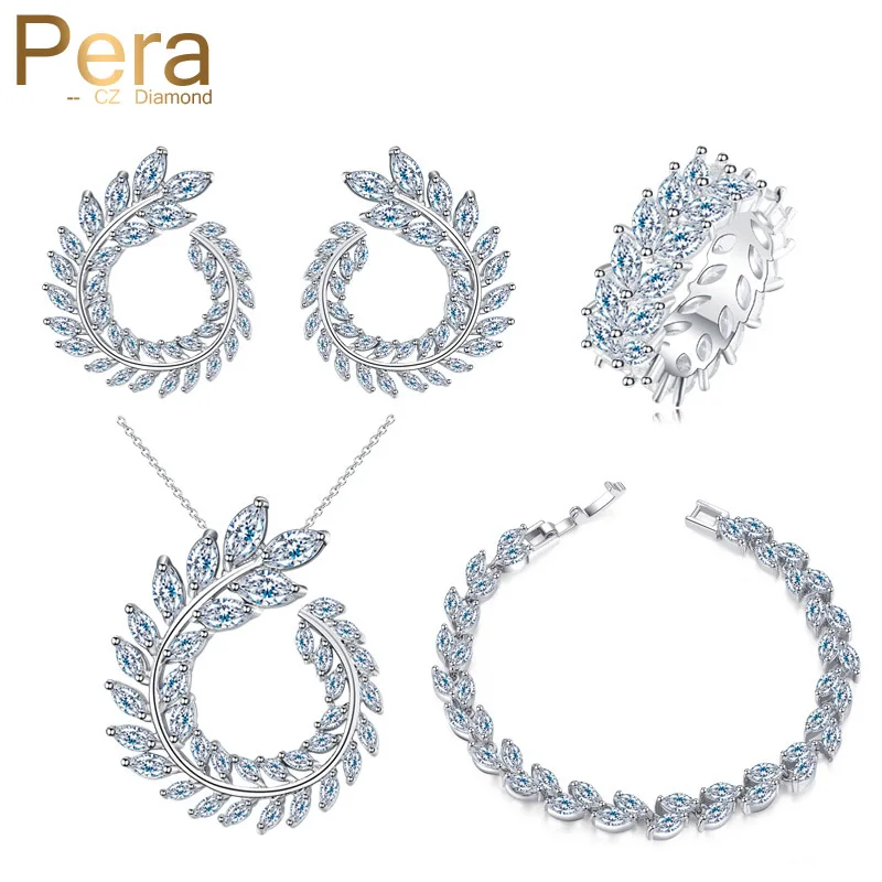 Pera New Fashion 4 Piece Party Jewelry Sets Big Marquise Shape Cubic Zirconia Necklace Earrings Bracelet And Ring For Women J242
Pera New Fashion 4 Piece Party Jewelry Sets Big Marquise Shape Cubic Zirconia Necklace Earrings Bracelet And Ring For Women J242