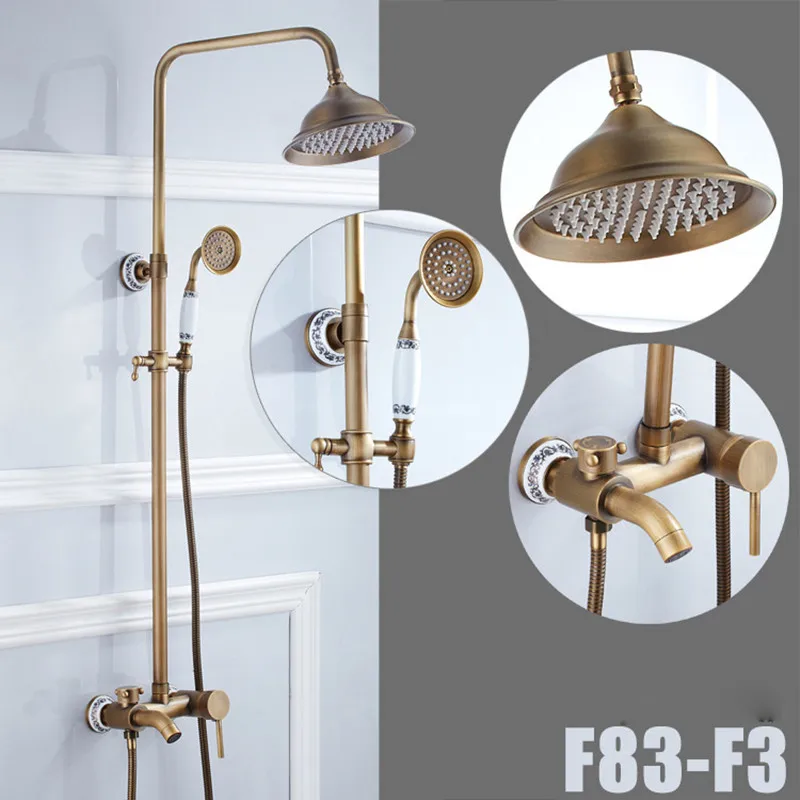 Senducs Luxury antique shower set with top quality brass bathroom antique shower set of brass antique shower faucet shower hose
Senducs Luxury antique shower set with top quality brass bathroom antique shower set of brass antique shower faucet shower hose