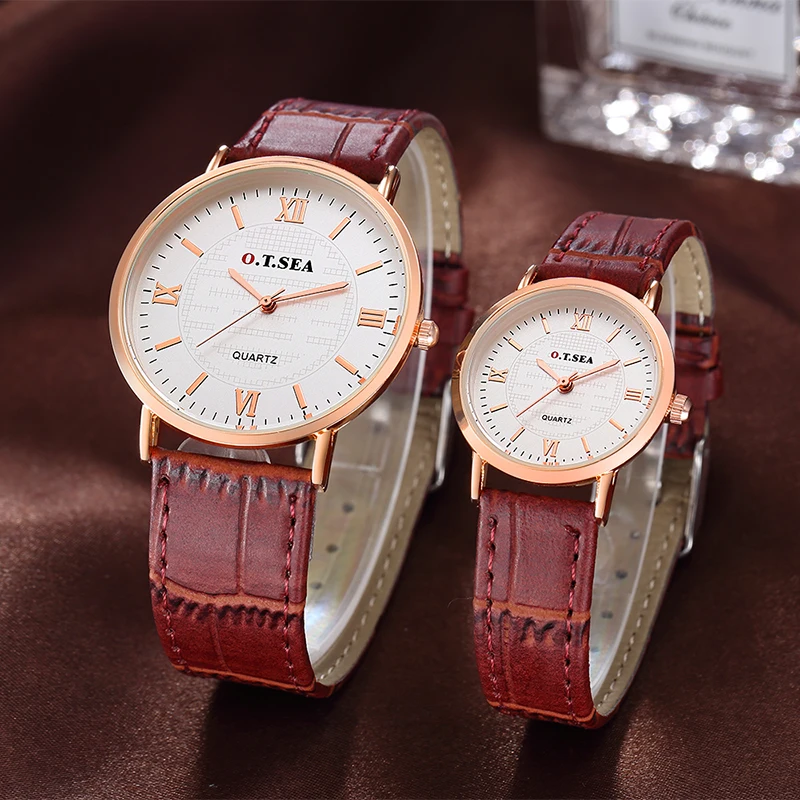Top O.T.SEA Brand Roman Numerals Leather Pair Watches Men Women Unisex Casual Dress Quartz Wristwatches 6688-7 
Top O.T.SEA Brand Roman Numerals Leather Pair Watches Men Women Unisex Casual Dress Quartz Wristwatches 6688-7
