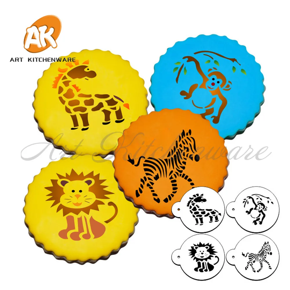 Animals Cookie Stencil Cupcake Stencil for Cake Decorating Sugarcraft Fondant Mold Cake Decorating Tools Coffee Stencil ST-498
Animals Cookie Stencil Cupcake Stencil for Cake Decorating Sugarcraft Fondant Mold Cake Decorating Tools Coffee Stencil ST-498