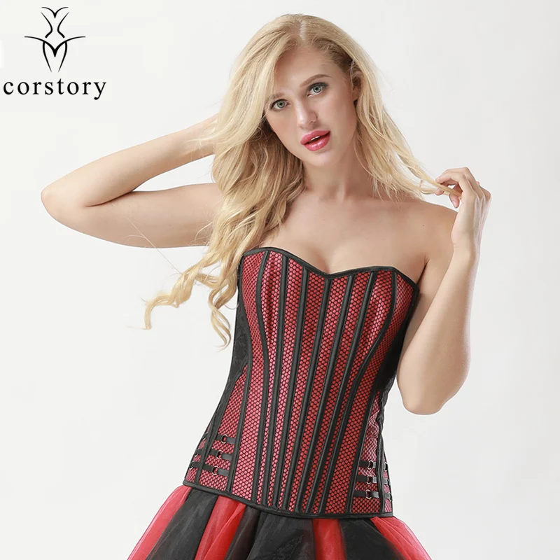 Beige Satin & Black Fishnet Lace Sexy Corset Steampunk Korsett For Women Burlesque Zipper Corsets And Bustiers Gothic Clothing
Beige Satin & Black Fishnet Lace Sexy Corset Steampunk Korsett For Women Burlesque Zipper Corsets And Bustiers Gothic Clothing
