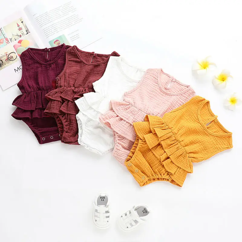 Newborn Kids Baby Girls Clothes Sleeveless Romper Tutu Dress Cotton&Linen Outfit Princess Party Dresses Clothes
Newborn Kids Baby Girls Clothes Sleeveless Romper Tutu Dress Cotton&Linen Outfit Princess Party Dresses Clothes