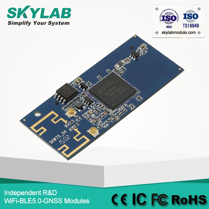 SKYLAB SKW75 MT7620N 2.4GHz Wireless WiFi AP/Router Module with DDR2 512Mb and Flash Memory 128Mb
SKYLAB SKW75 MT7620N 2.4GHz Wireless WiFi AP/Router Module with DDR2 512Mb and Flash Memory 128Mb