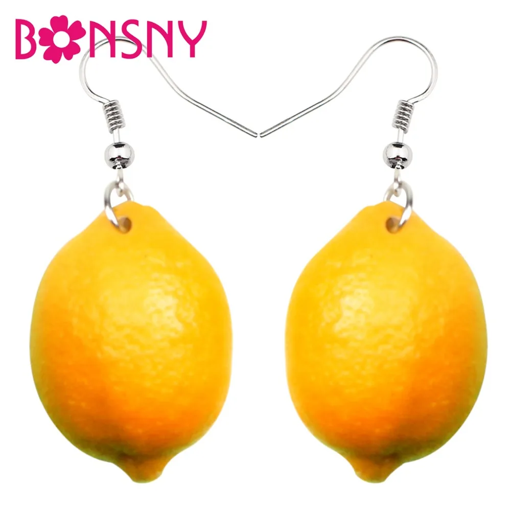 Bonsny Acrylic Big Fresh Lemon Earrings Long Dangle Drop Fashion Fruit Jewelry For Women Girls Ladies Summer Accessory Bulk Gift
Bonsny Acrylic Big Fresh Lemon Earrings Long Dangle Drop Fashion Fruit Jewelry For Women Girls Ladies Summer Accessory Bulk Gift