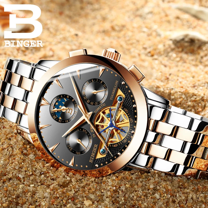 Relogio Masculino Switzerland BINGER Mens Watches Top Brand Luxury Automatic Mechanical Watch Men Full Steel Waterproof Watches
Relogio Masculino Switzerland BINGER Mens Watches Top Brand Luxury Automatic Mechanical Watch Men Full Steel Waterproof Watches
