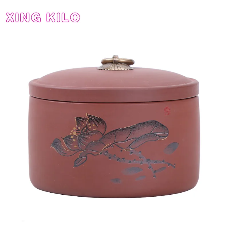 Purple sand tea Caddy large ceramic sealed cans tea cans Pu'er tea packaging box Dried fruit medicinal materials storage tank
Purple sand tea Caddy large ceramic sealed cans tea cans Pu'er tea packaging box Dried fruit medicinal materials storage tank