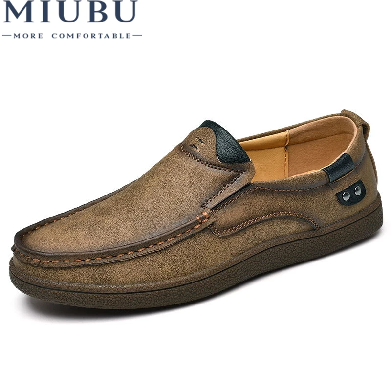MIUBU Luxury Brand Men Shoes Fashion Men Leather Shoes Casual Men Loafers Summer Men Genuine Leather Shoes Male Loafers Shoes
MIUBU Luxury Brand Men Shoes Fashion Men Leather Shoes Casual Men Loafers Summer Men Genuine Leather Shoes Male Loafers Shoes