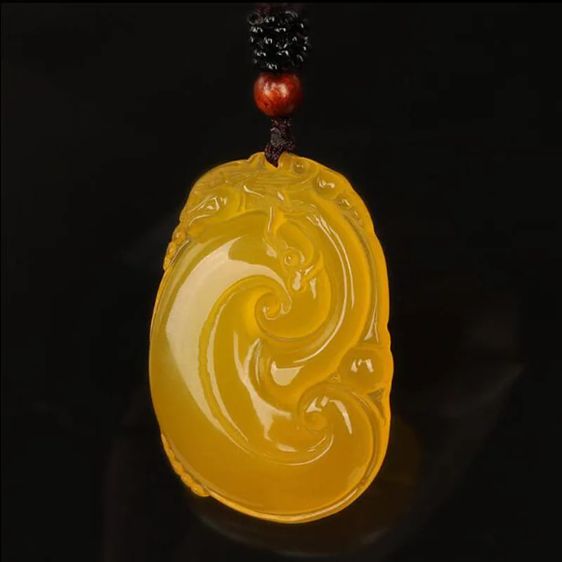 Fine Jewelry Natural Yellow Chalcedony Ruyi Pendant for Both Men and Women, Christmas Gift Necklace
Fine Jewelry Natural Yellow Chalcedony Ruyi Pendant for Both Men and Women, Christmas Gift Necklace