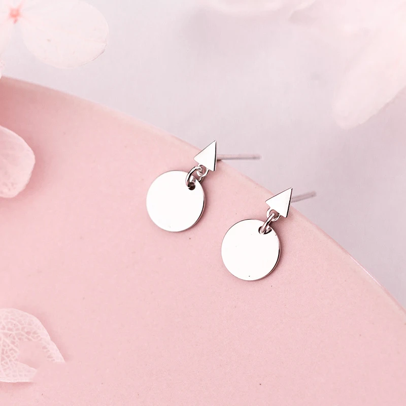 PONYKISS Tendy S925 Sterling Silver Minimalist Fashion Round Triangle Stud Earrings Women Elegant Creative Birthday Party Gift
PONYKISS Tendy S925 Sterling Silver Minimalist Fashion Round Triangle Stud Earrings Women Elegant Creative Birthday Party Gift