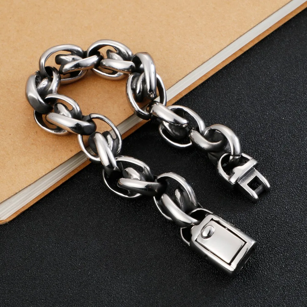 Link Chain Stainless Steel Bracelets For Men Fashion Personality Metal Bracelets For Male Jewelry
Link Chain Stainless Steel Bracelets For Men Fashion Personality Metal Bracelets For Male Jewelry