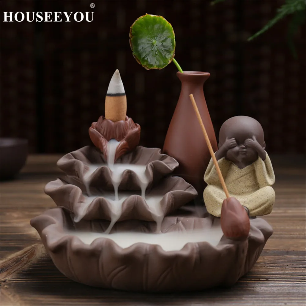 Подставка-держатель для курильницы HOUSEEYOU пруда с лотосом |