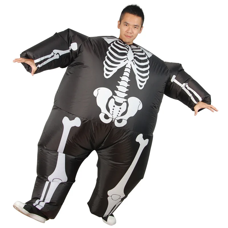 Grim Reaper Scary Halloween Skeleton Skull Inflatable Costumes Illusion Suit Blow Up Suit Horror Skeleton 3D Halloween Costumes
Grim Reaper Scary Halloween Skeleton Skull Inflatable Costumes Illusion Suit Blow Up Suit Horror Skeleton 3D Halloween Costumes