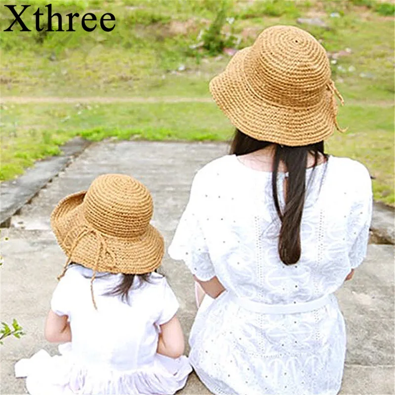 Xthree two size handmade Weave straw women summer hat kids panamas Vintage Sinamay Fascinator hat for girl
Xthree two size handmade Weave straw women summer hat kids panamas Vintage Sinamay Fascinator hat for girl
