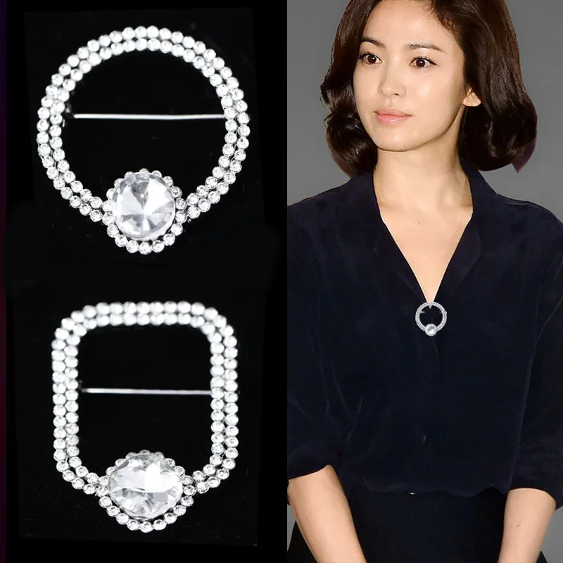 Luxury Zircon Crystal Rhinestone Brooches Pins Low Collar Anti-light Cardigan Shawl Buckle Brooch Lapel Pin Women Accessories
Luxury Zircon Crystal Rhinestone Brooches Pins Low Collar Anti-light Cardigan Shawl Buckle Brooch Lapel Pin Women Accessories