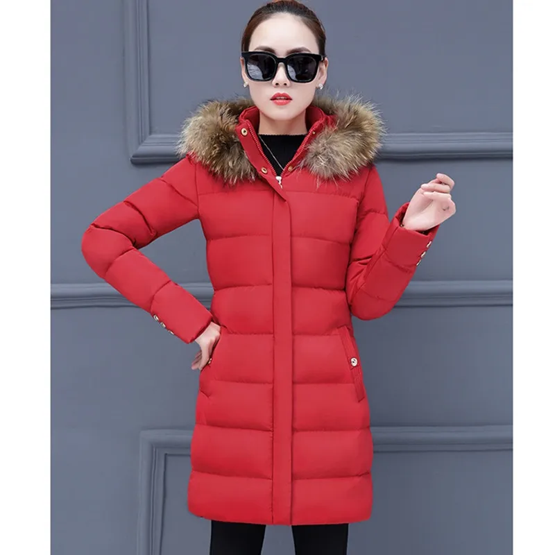 UHYTGF Fashion New Winter Jacket Women Parka Coat Slim Female Long Down Jacket With Fur Collar Hooded Overcoats Plus size 1051
UHYTGF Fashion New Winter Jacket Women Parka Coat Slim Female Long Down Jacket With Fur Collar Hooded Overcoats Plus size 1051