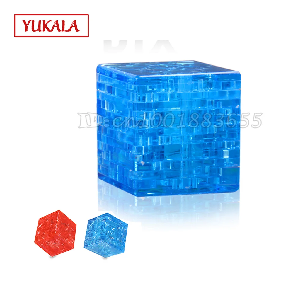 Free shipping Hot-selling Cube 3d stereoscopic crystal puzzle. Fight inserted plastic for children's educational toys | Игрушки и
